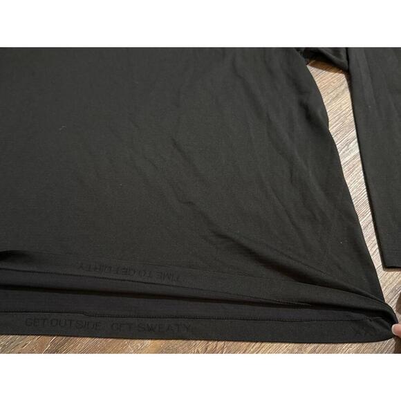 Peloton Lululemon Black Athleisure Gym Minimalist Long Sleeve Mens XXL - Picture 4 of 15
